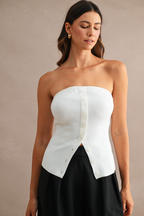 Brianna Ribbed Knit Tube Top