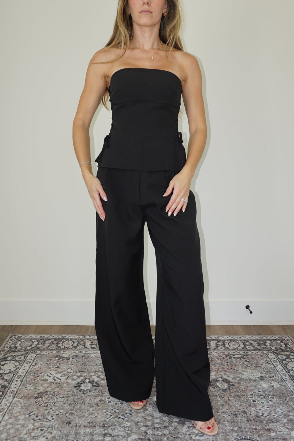 Kaitlyn Laced Up Two-Piece Set