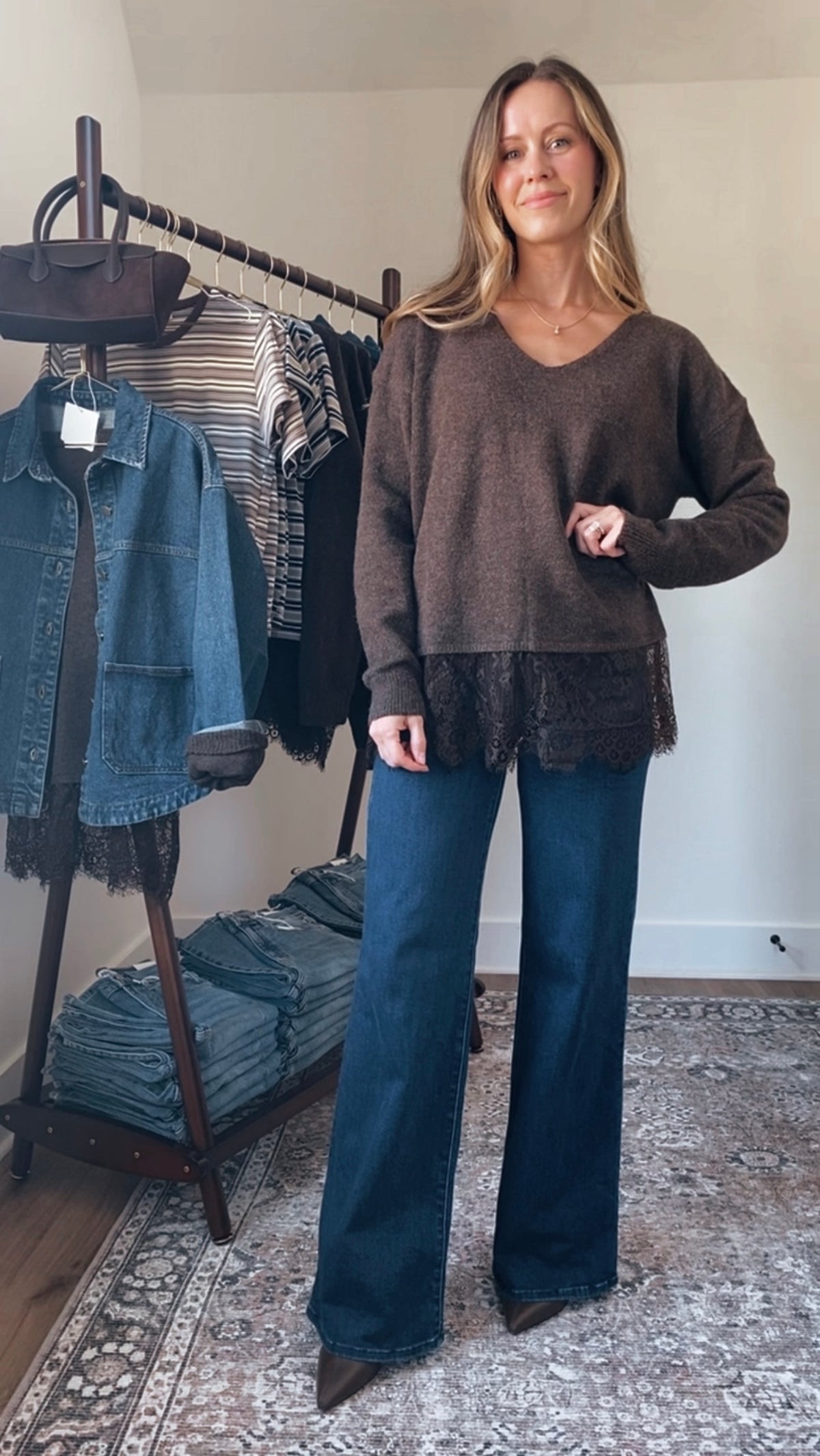 Lacey V-Neck Sweater