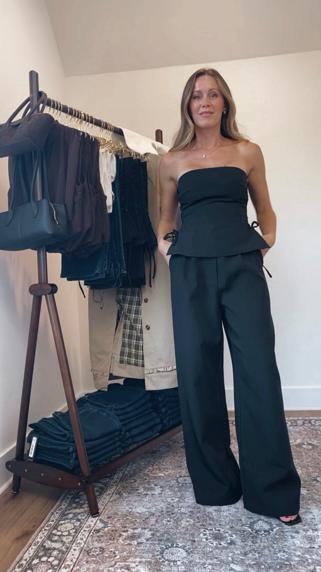 Kaitlyn Laced Up Two-Piece Set