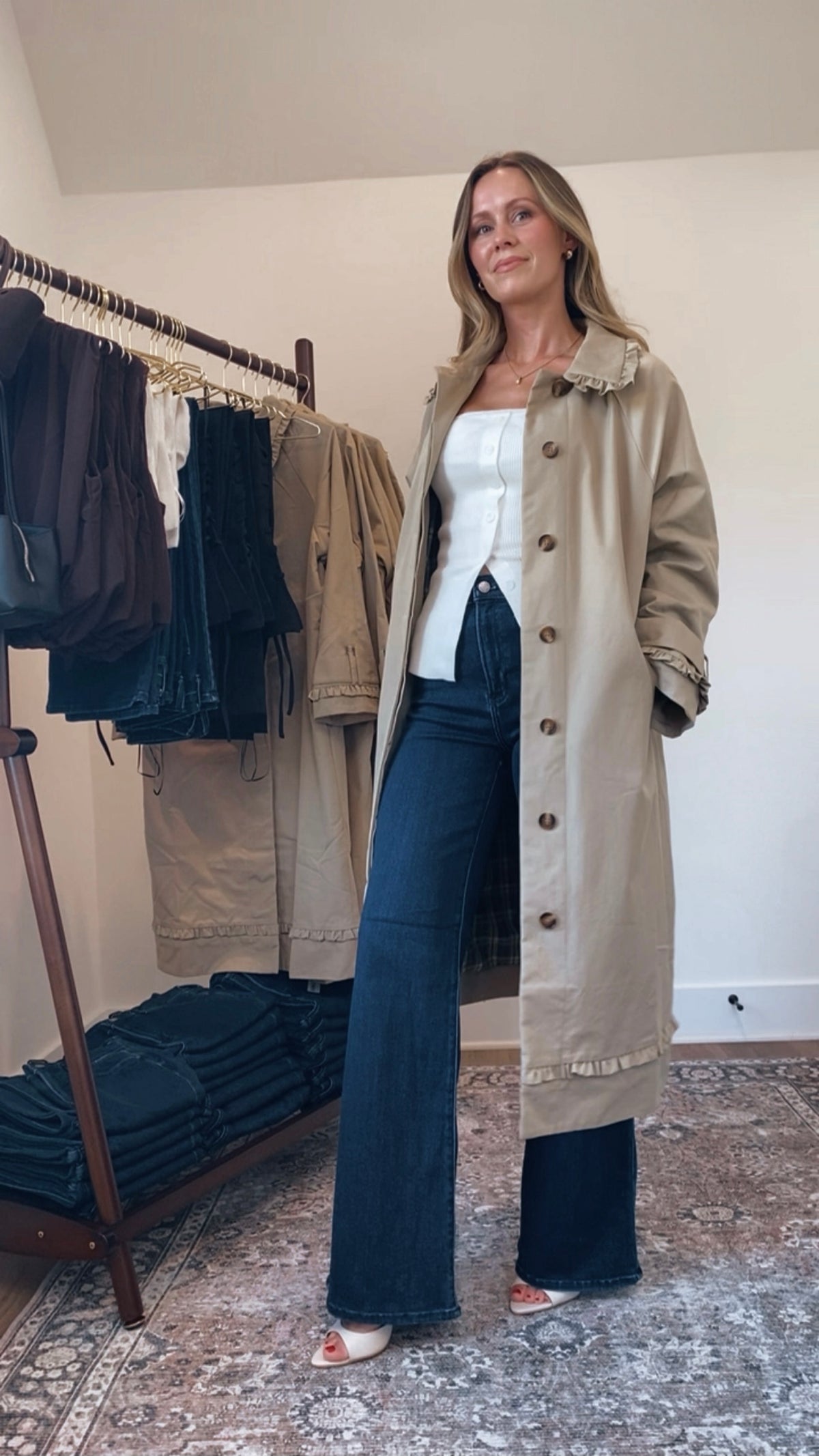 Shelley Longline Trench Coat
